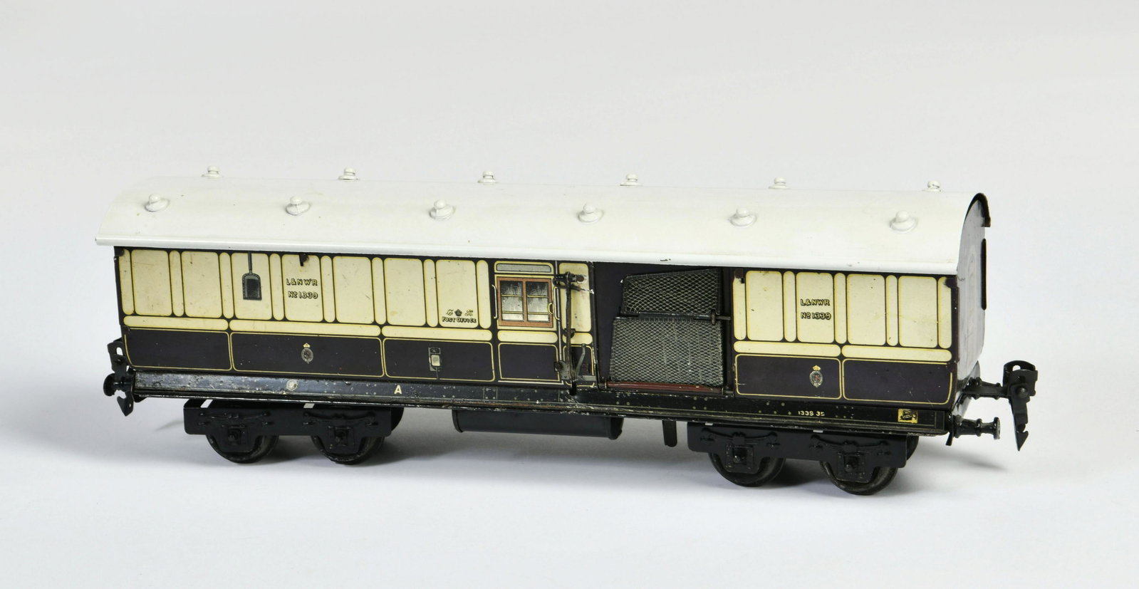 Carette, Postwagen mit Mechanik fur Postsacke: Carette, Postwagen mit Mechanik fur Postsacke, Germany VK, Spur 0, eine Frontseite ausgebessert, sonst gut