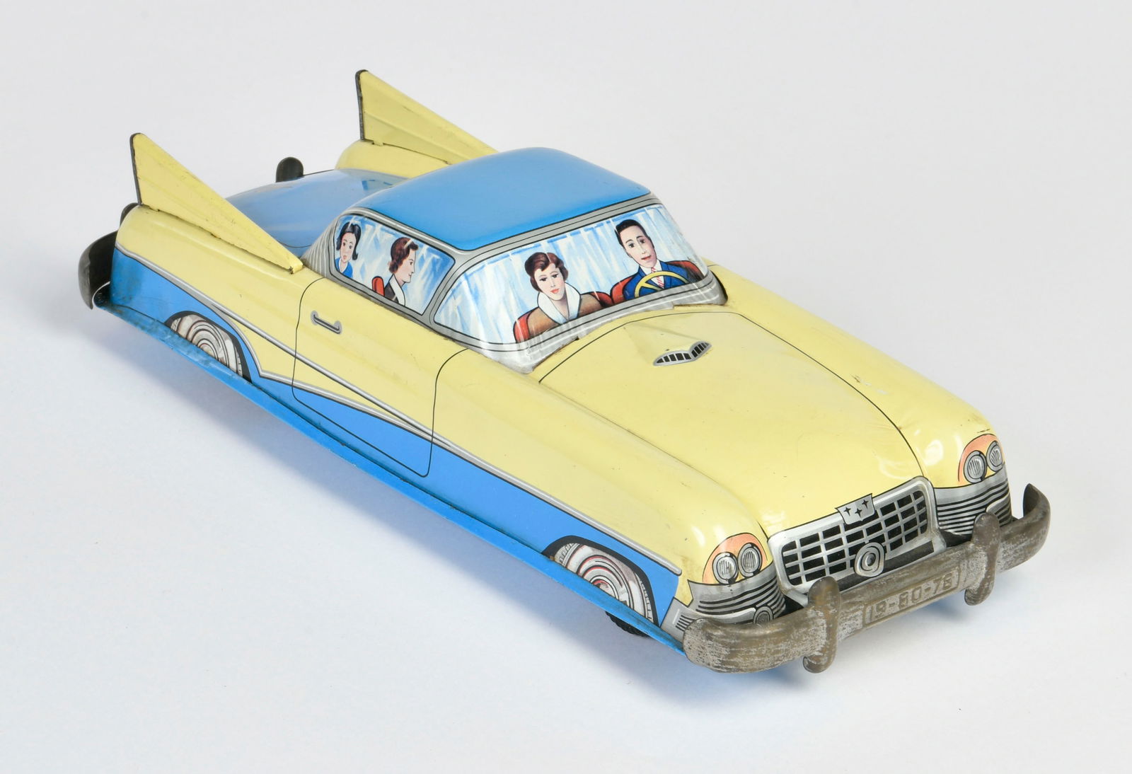 Joustra, Limousine: Joustra, Limousine, France, 35 cm, Blech, Friktion ok, min. LM, Chrom angelaufen, Z 1-2