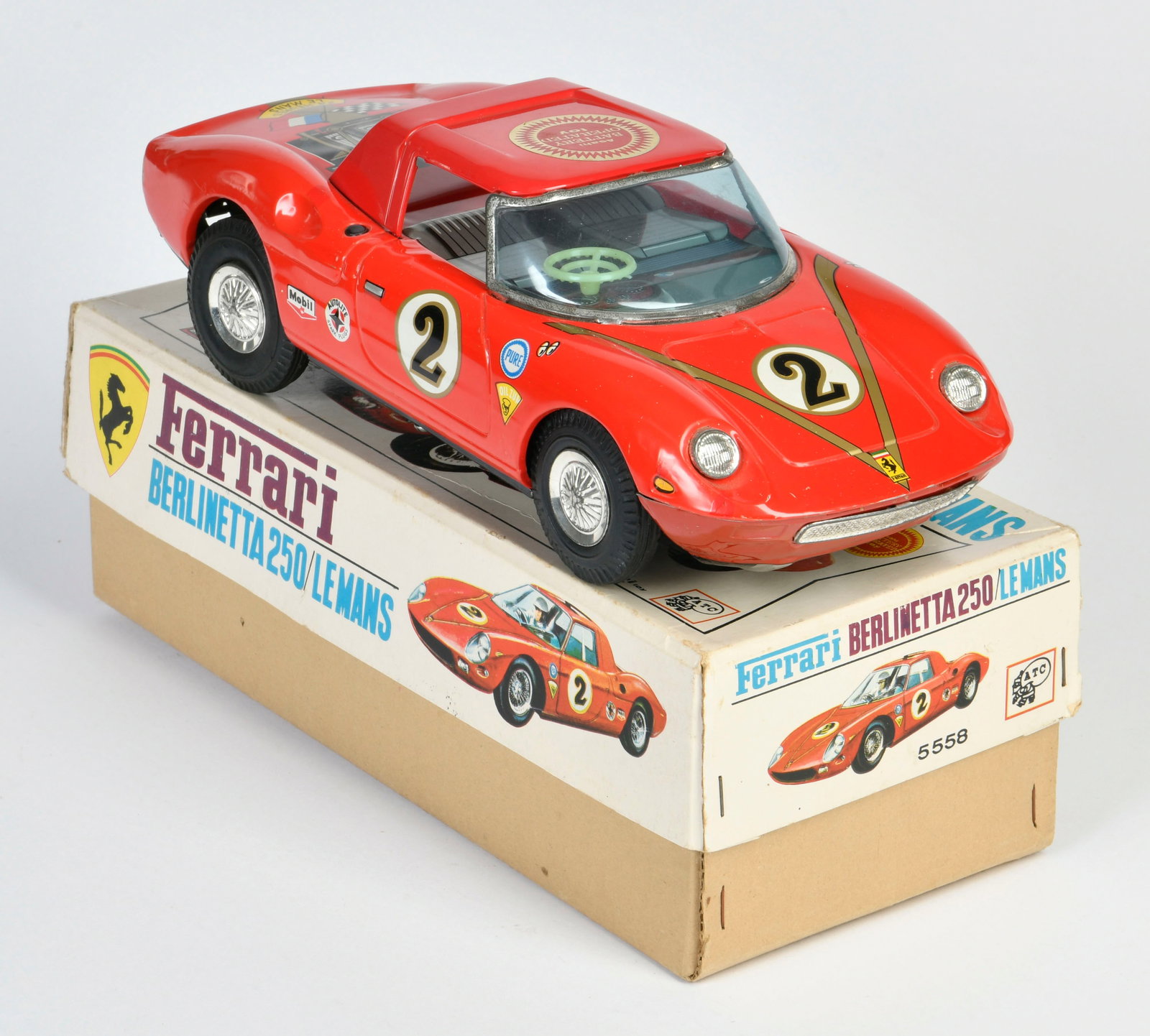 ATC, Ferrari Berlinetta 250: ATC, Ferrari Berlinetta 250, Japan, 28 cm, Blech, Bat. Antrieb ok, Okt Z 1-2, Z 1-