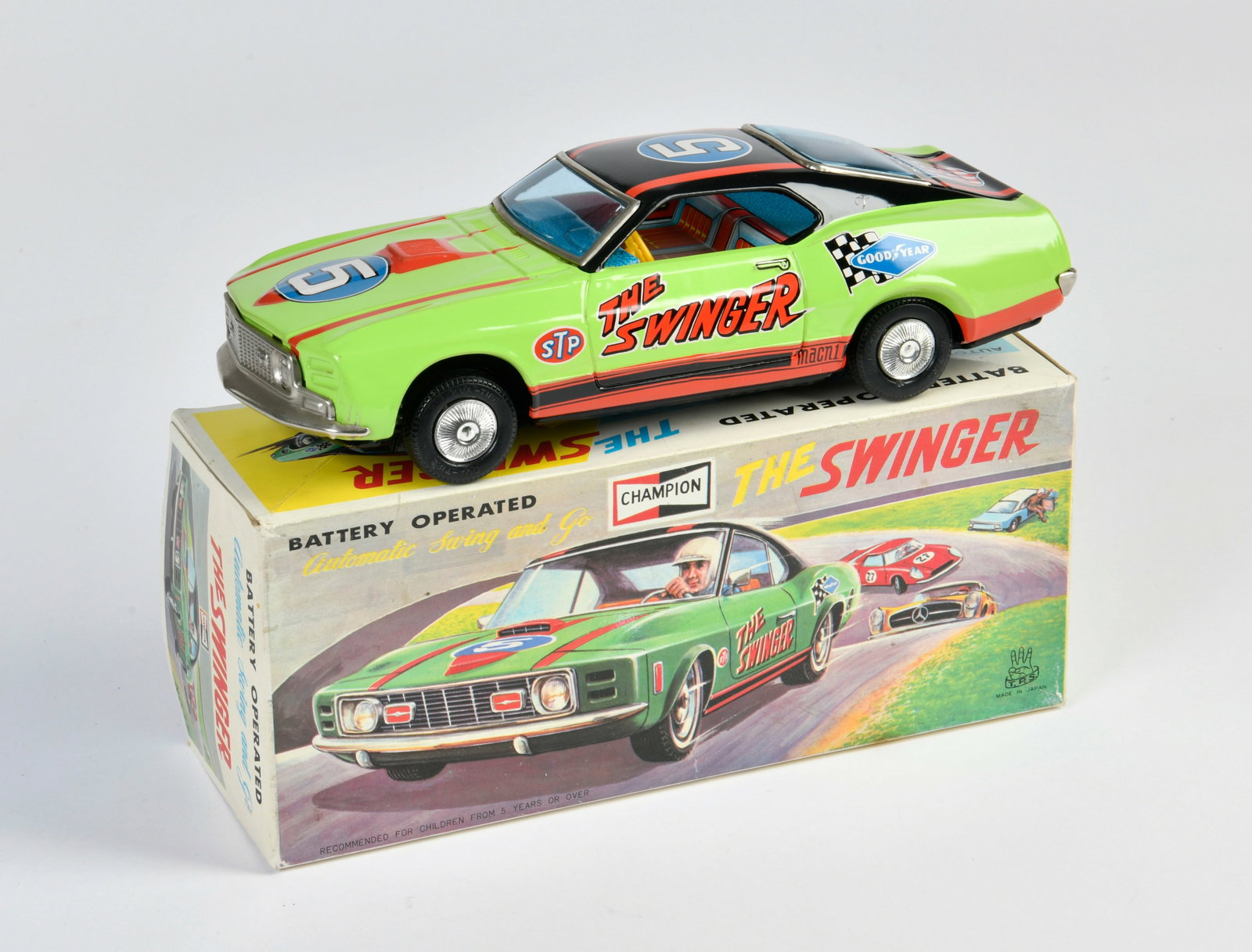 TPS, The Swinger: TPS, The Swinger, Japan, 27 cm, Blech, Bat. Antrieb ok, Okt Z 1-, Z 1-