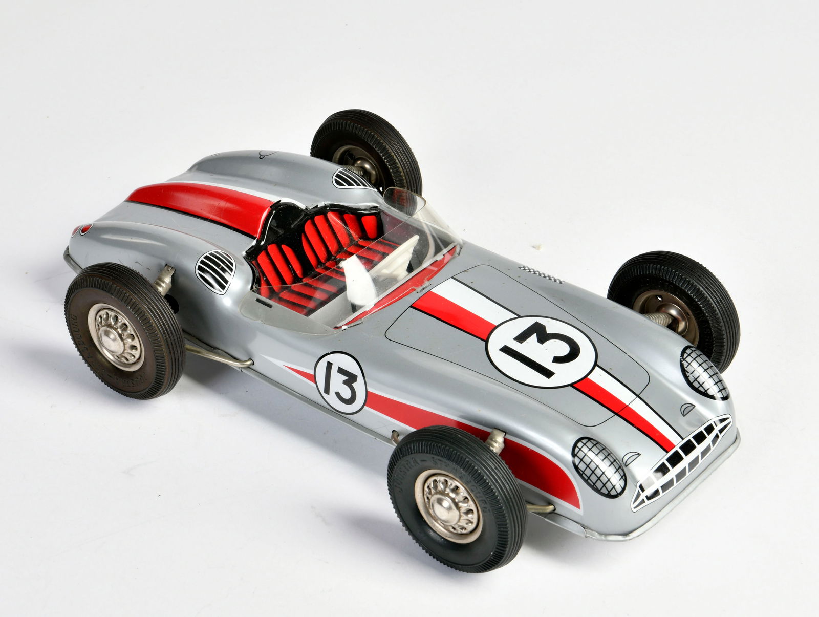 Joustra, Rennwagen: Joustra, Rennwagen, France, 29 cm, Blech, Friktion ok, min. LM, Z 1-2