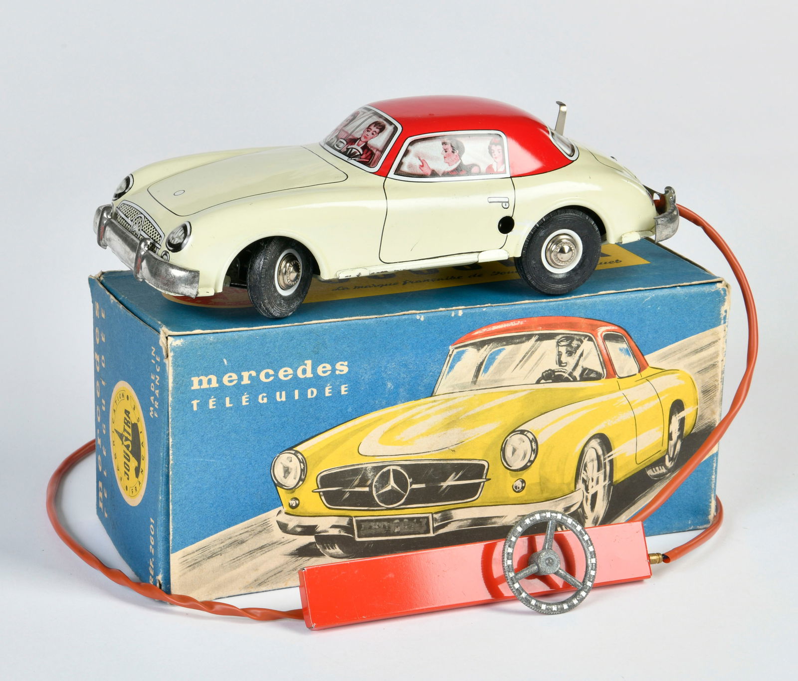 Joustra, Mercedes 190 SL: Joustra, Mercedes 190 SL, France, 21 cm, Blech, min. LM, Okt Z 2+, Z 2+