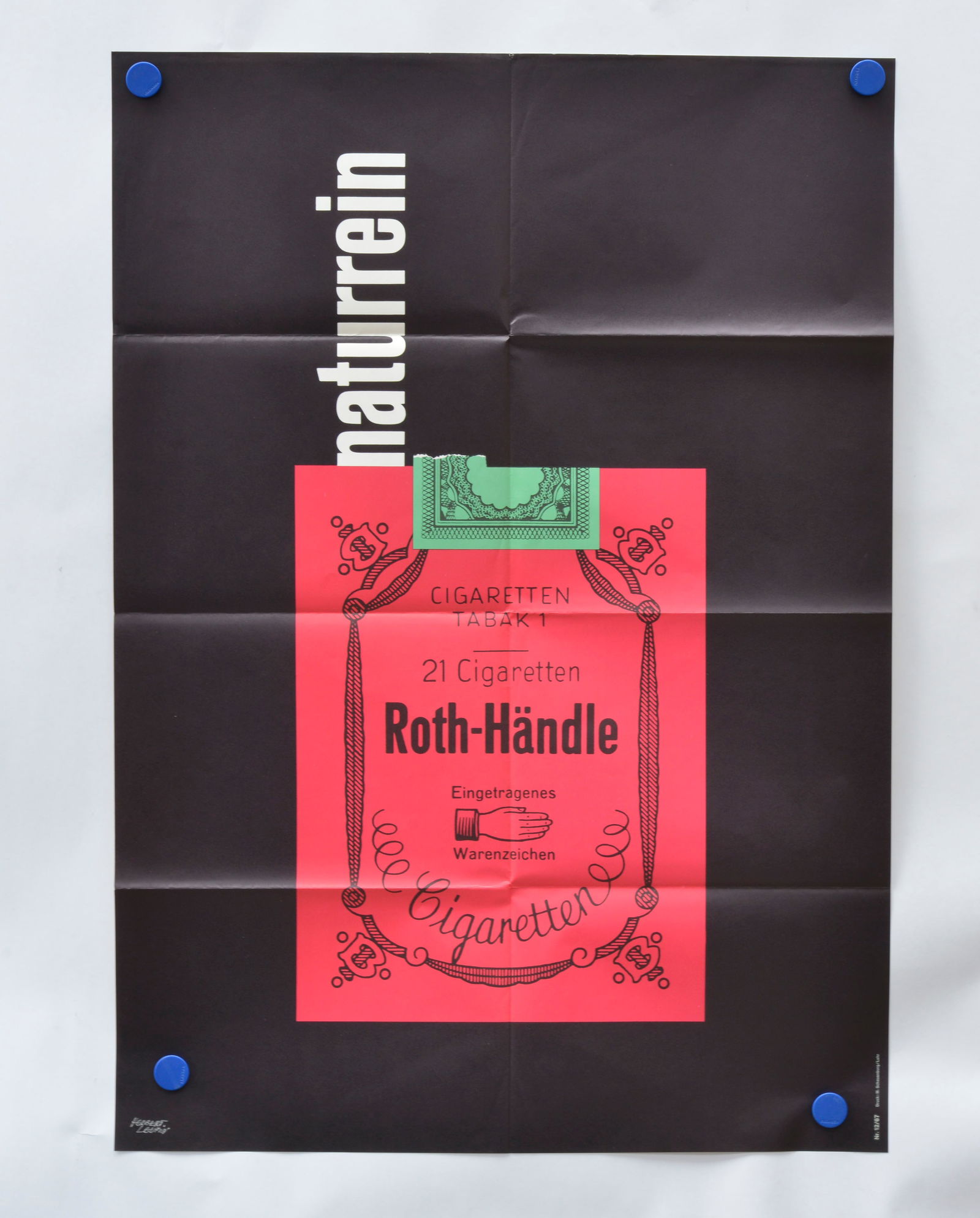Roth-Handle, Plakat: Roth-Handle, Plakat, 84x116cm, Entwurf: Herbert Leupin, Knickfalten, sonst sehr gut