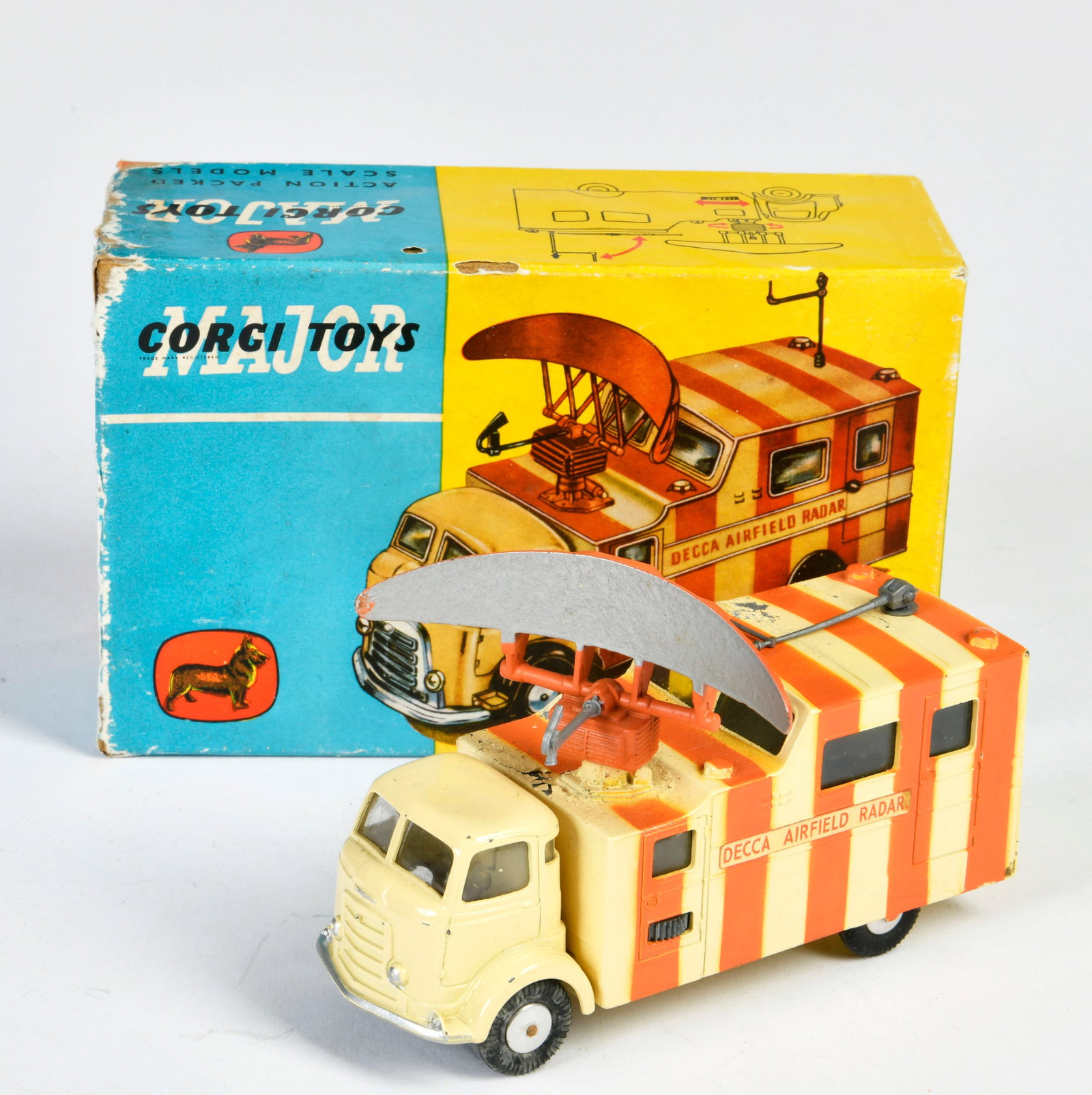 Corgi Toys, Decca Mobile Airfield Radar: Corgi Toys, Decca Mobile Airfield Radar, England, 1:43, Druckguss, LM, Okt Z 2, Z 3
