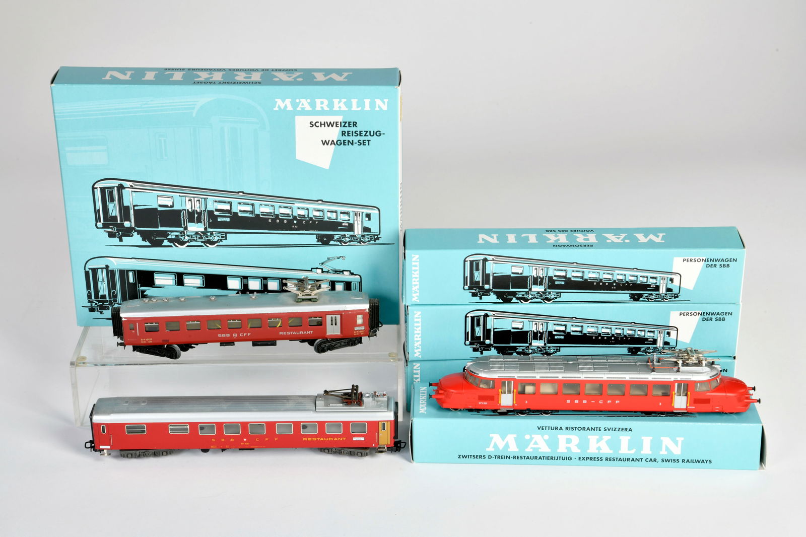 Marklin, Triebwagen SBB, Speisewagen, Wagenset 40661, H0 (1 of 1)