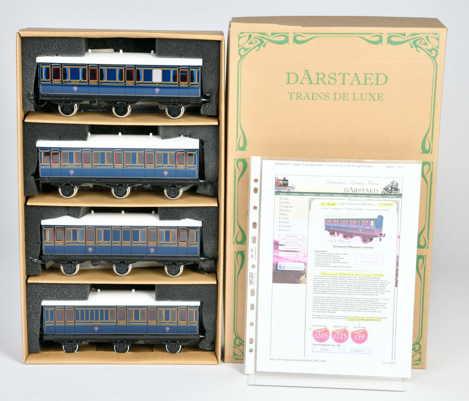 Darstaed, Wagenset: Darstaed, Wagenset, JDJR, Spur 0, Okt Z 1, neuwertig
