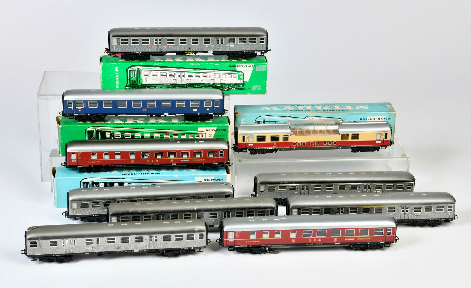 Marklin, 10 Blech-D-Zug Wagen (1 of 1)