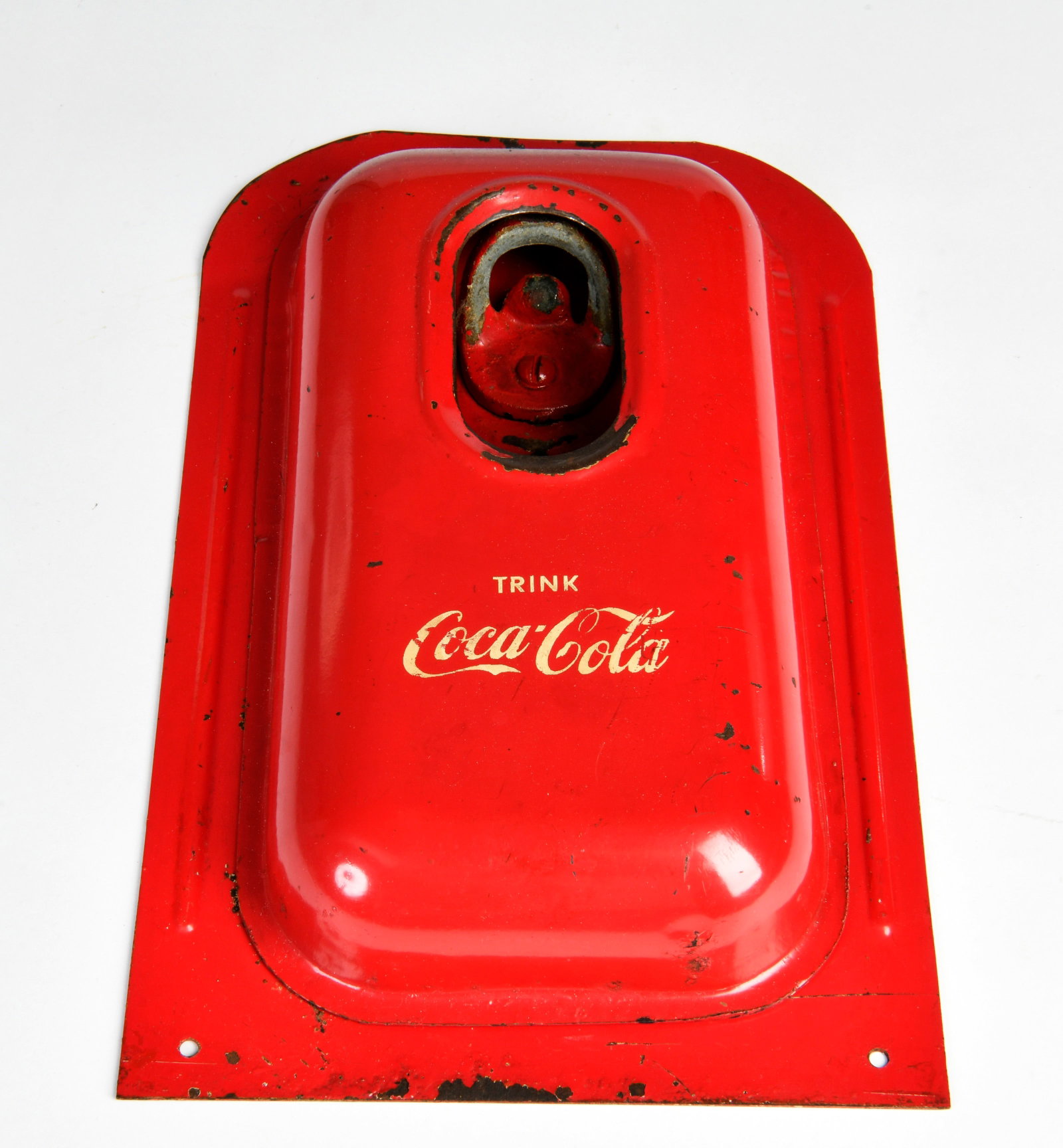 Coca Cola Flaschenoffner: Coca Cola Flaschenoffner, Blech, 32 x 20 cm, LM, Z 2-3