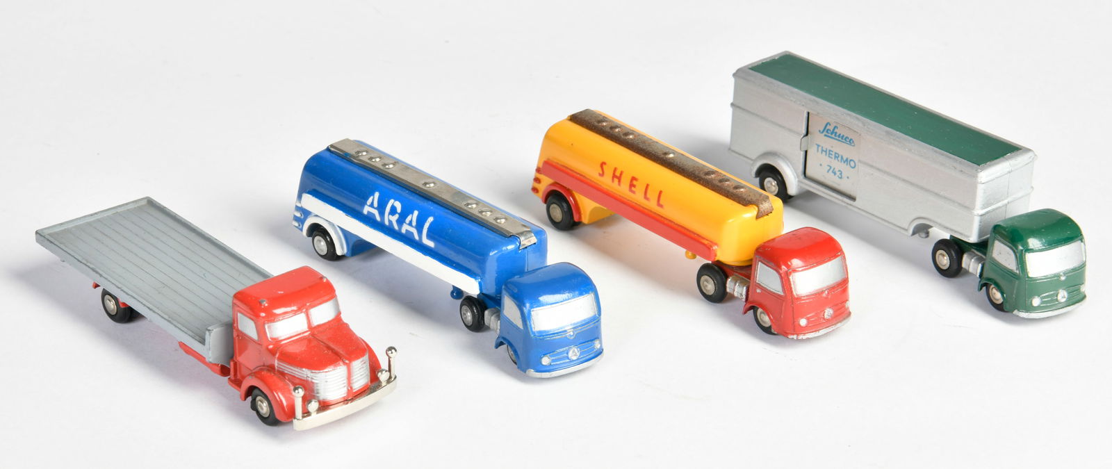 Schuco, 4 Piccolo LKWs, W.-Germany (1 of 1)
