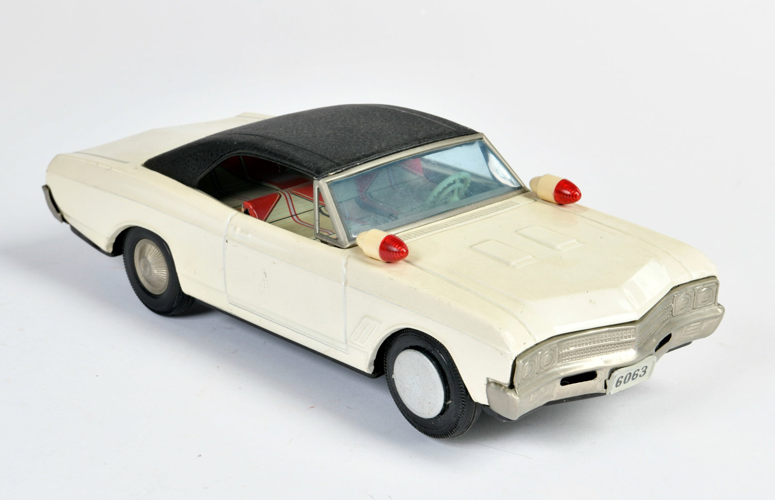 Asakusa Toys, Buick: Asakusa Toys, Buick, Japan, 29 cm, Blech, Bat. Antrieb ok, min. LM, Z 2