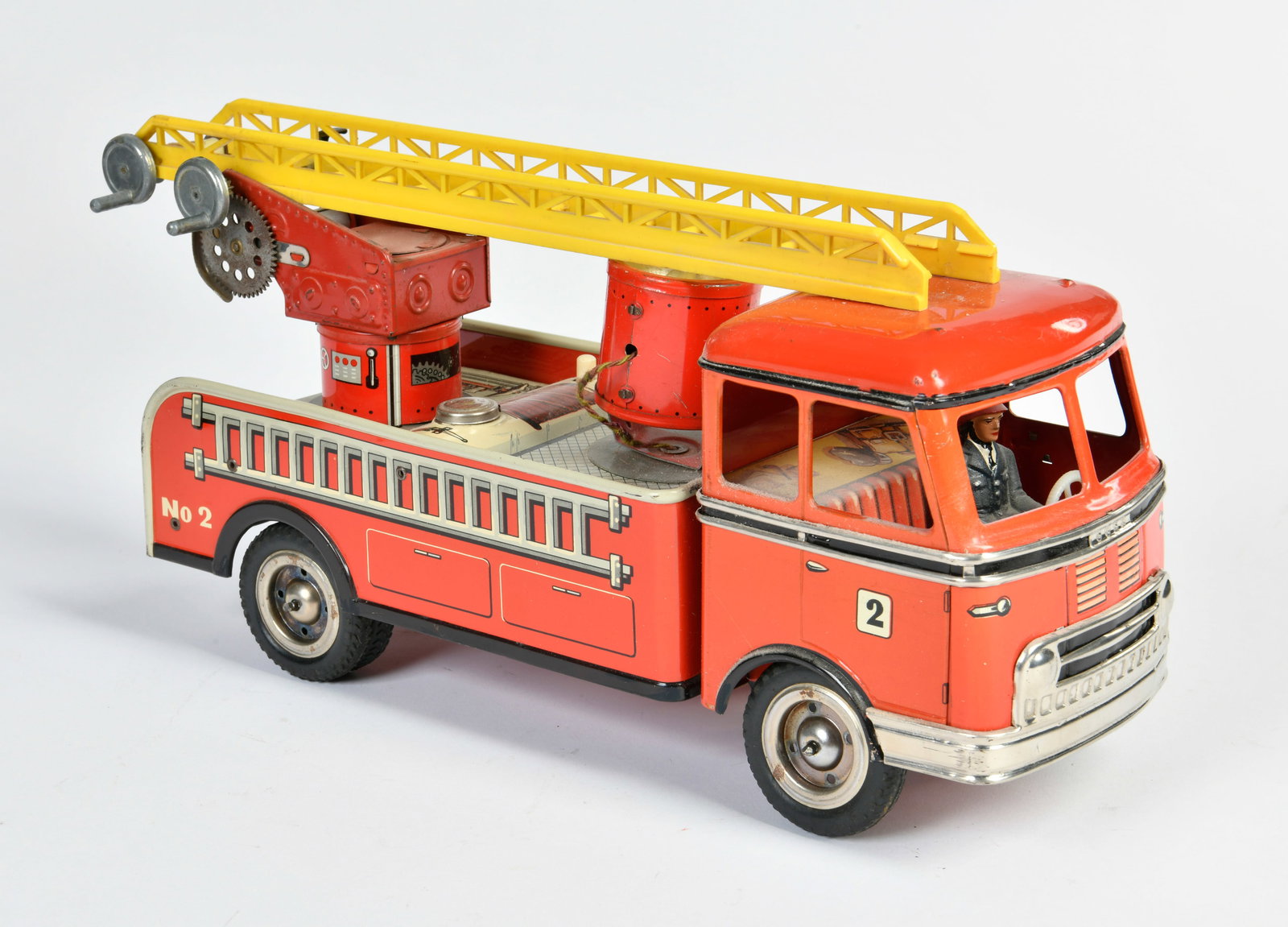 Goso, Feuerwehr: Goso, Feuerwehr, W.-Germany, 35 cm, Blech, Friktion ok, LM, Z 3