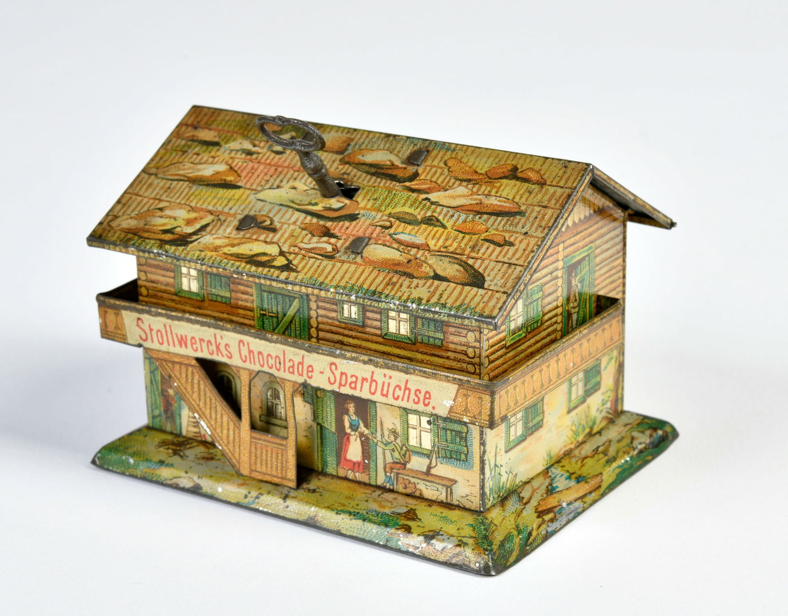 Stollwerck Penny Toy Spardose "Alpenhaus" (1 of 2)