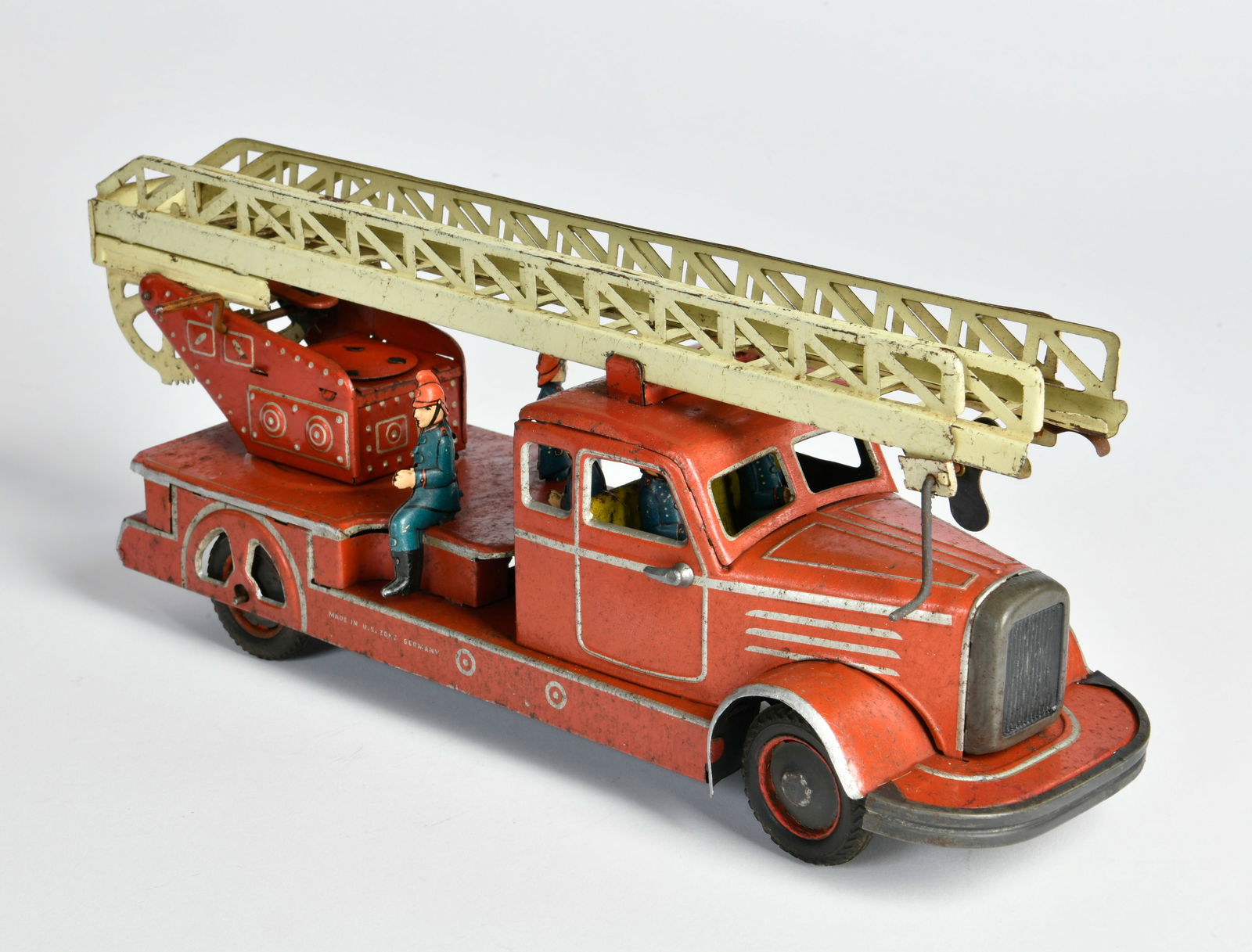 Gunthermann, Feuerwehr: Gunthermann, Feuerwehr, Germany VK, 34 cm, Blech, UW ok, LM, Z 3-4