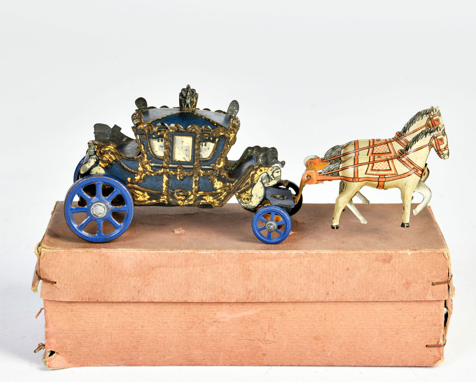 Penny Toy Coronation Coach: Penny Toy Coronation Coach, England, 18 cm, Blech, UW ok, LM, Okt, Z 2-3