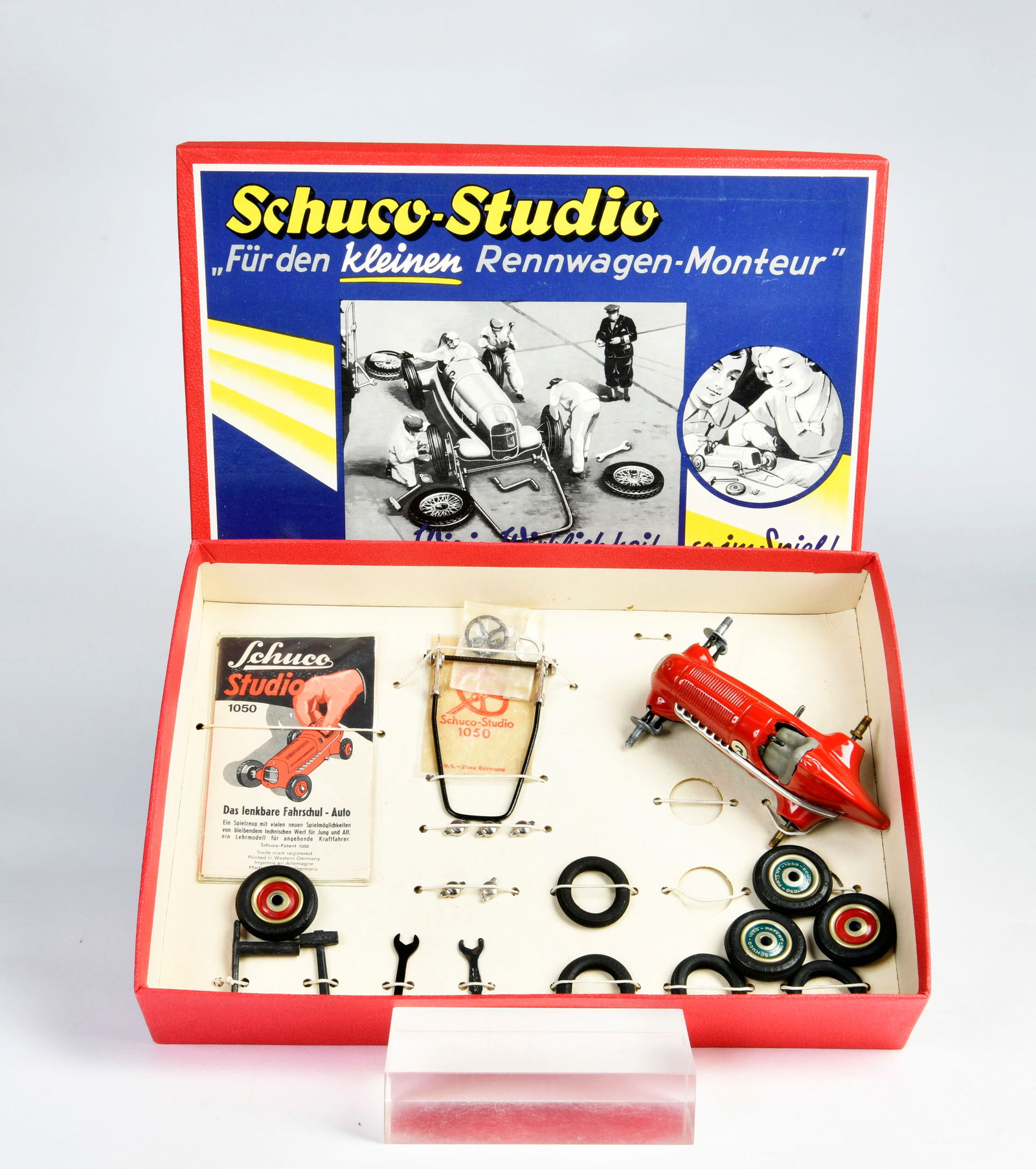 Schuco, Studio Baukasten: Schuco, Studio Baukasten, W.-Germany, 23x33 cm, Blech, UW ok, komplett, Z 1-