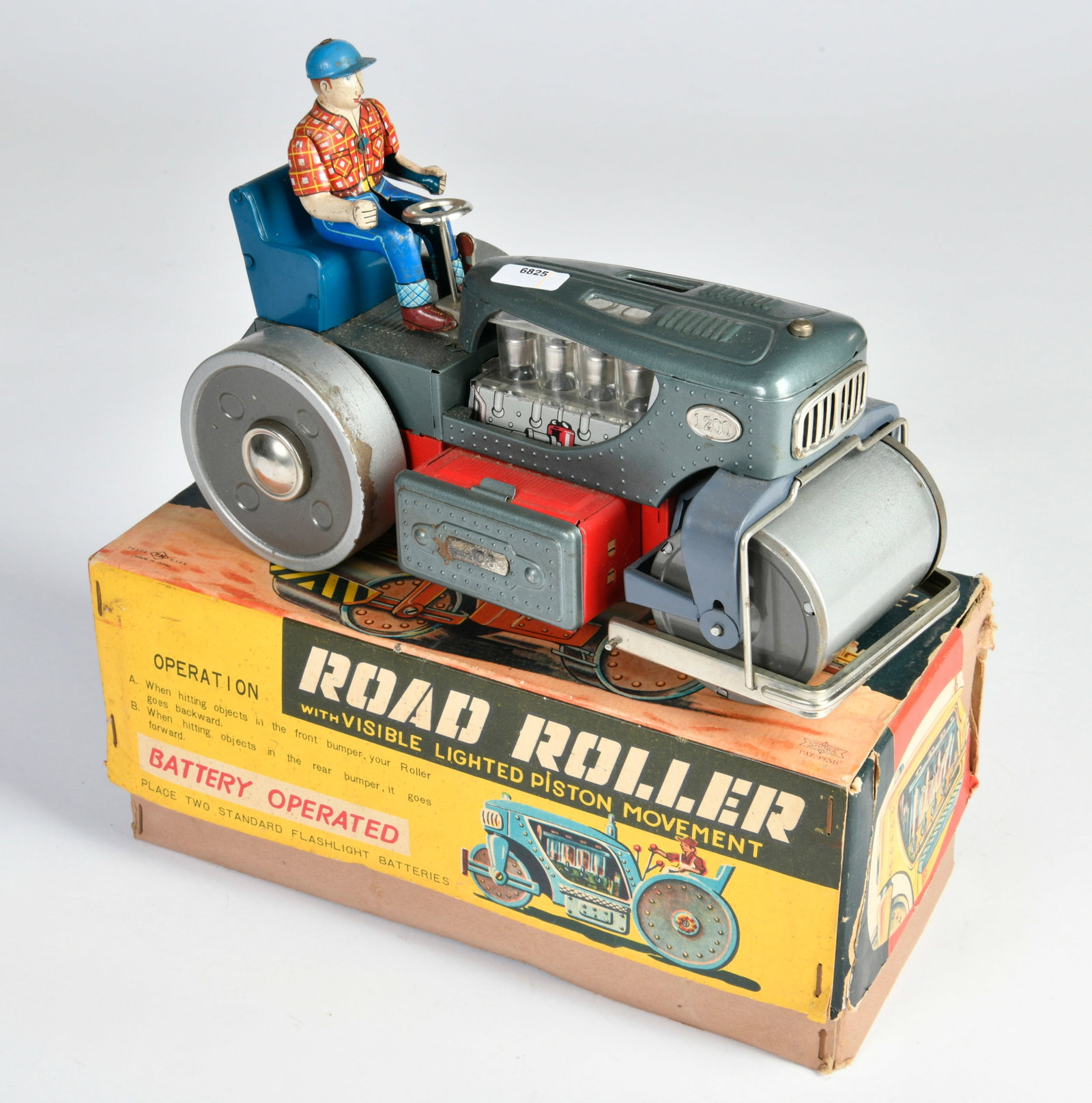 TN Nomura, Road Roller: TN Nomura, Road Roller, Japan, 27 cm, Blech, LM, Okt, Z 2-