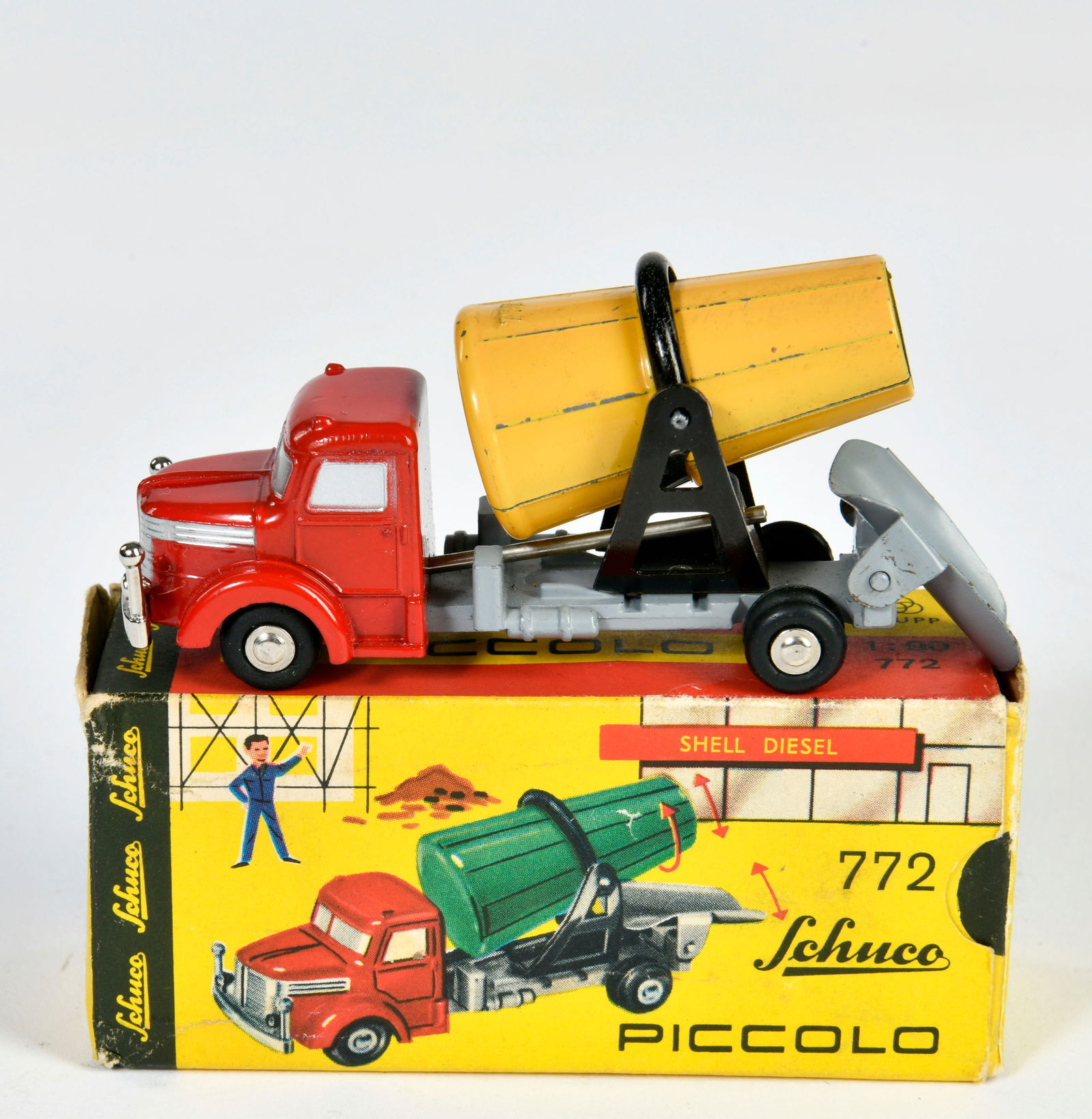 Schuco, Piccolo 772 Betonmischer: Schuco, Piccolo 772 Betonmischer, W.-Germany, 1:90, Druckguss, min. LM, Okt, Z 1-2