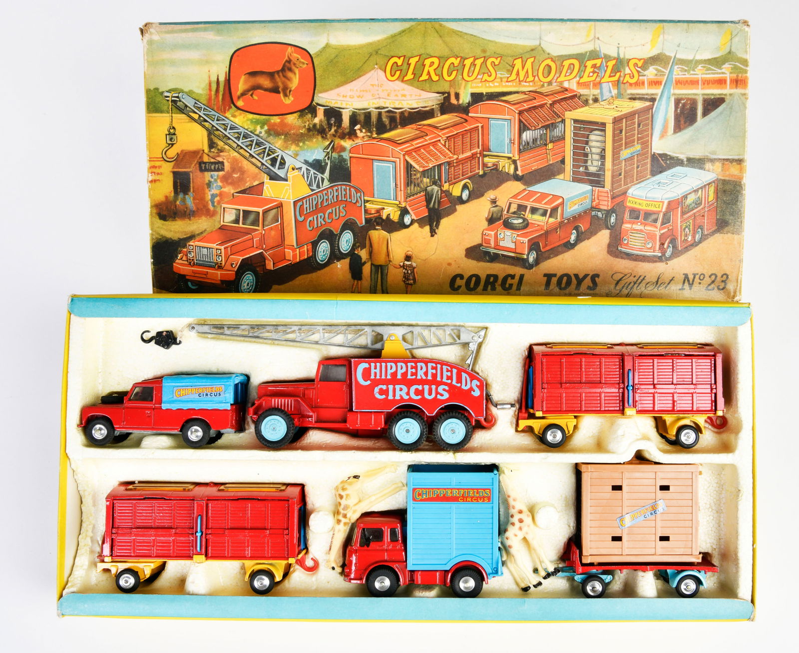 Corgi Toys, Gift Set 23 Chipperfields (1 of 1)