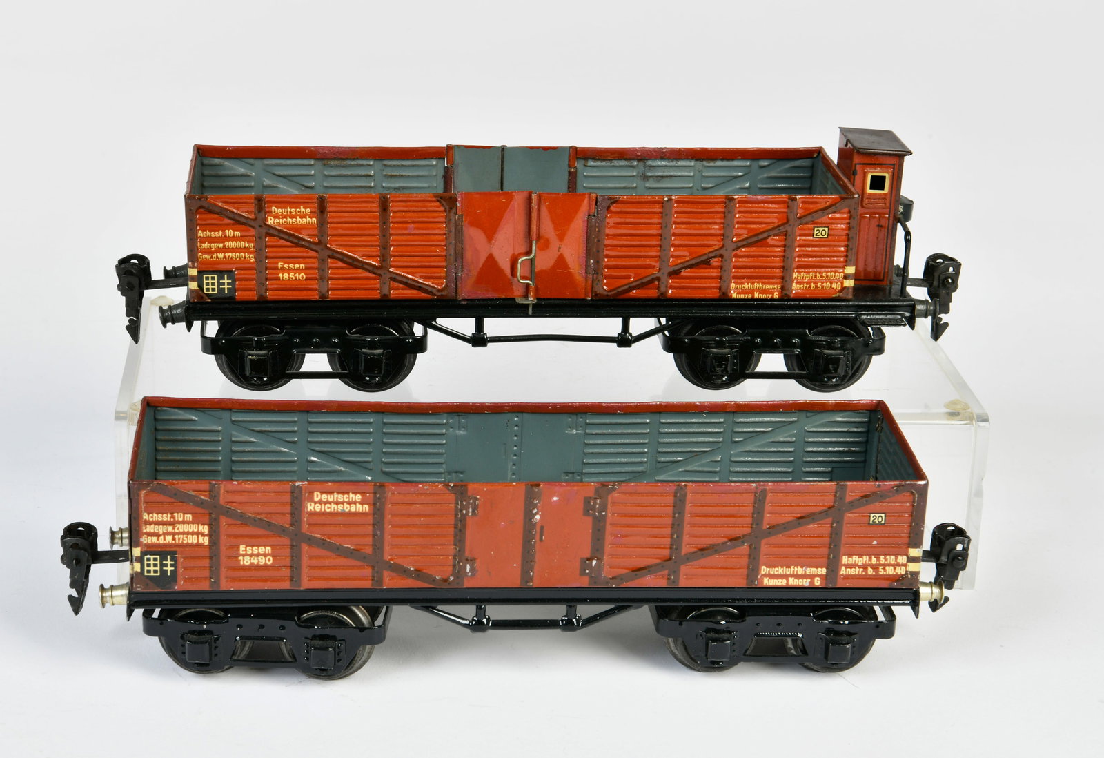 Marklin, 2 Guterwagen, 1849 & 1851: Marklin, 2 Guterwagen, 1849 & 1851, Germany VK, Spur 0, LM