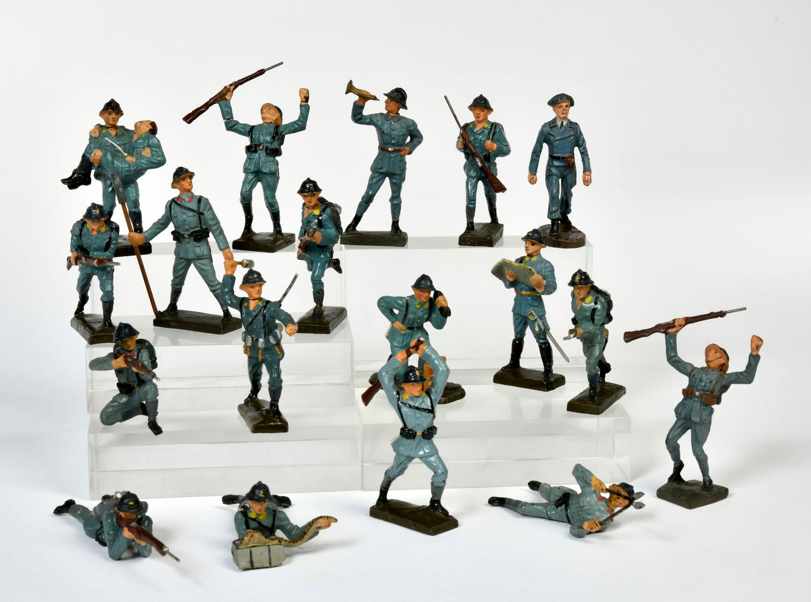 Lineol, Elastolin, Konvolut franzosische Soldaten (1 of 1)