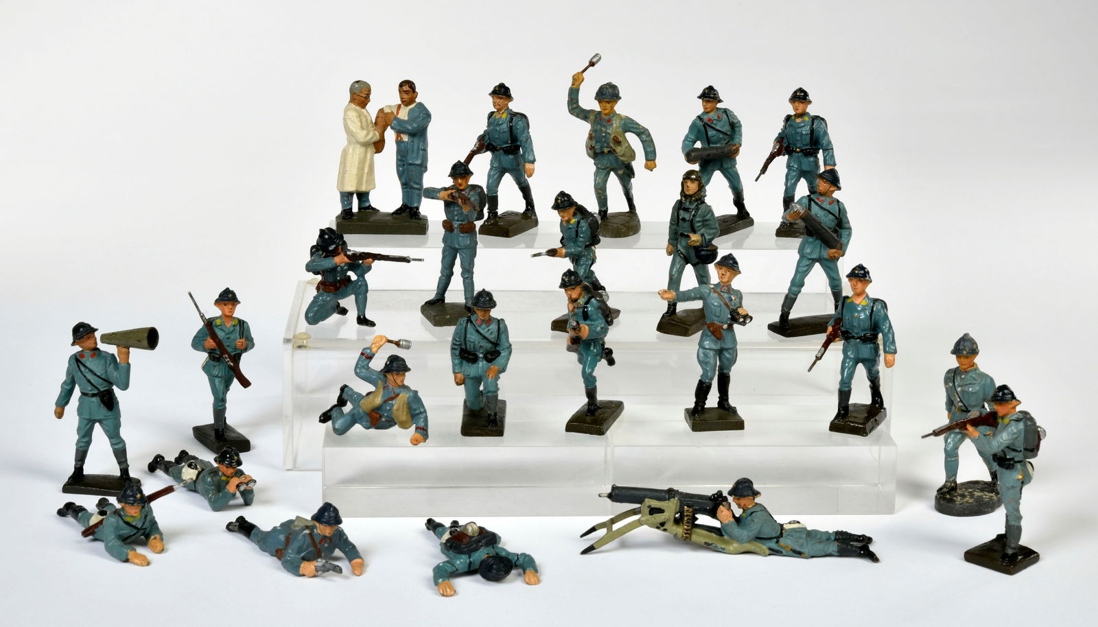 Lineol, Elastolin, Konvolut franzosische Soldaten (1 of 1)