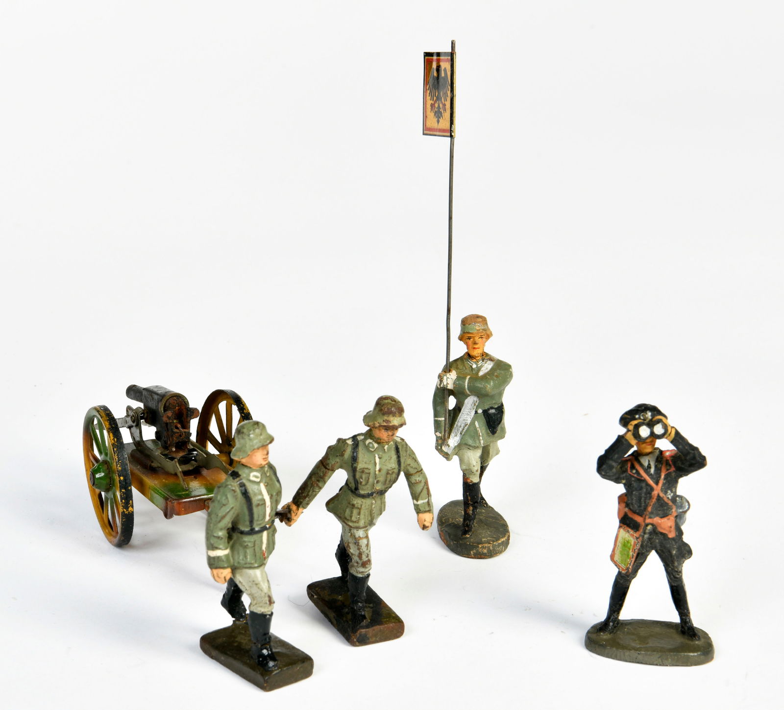 Lineol, Soldaten mit MG, Fahnentrager und Panzergrenadier (1 of 1)
