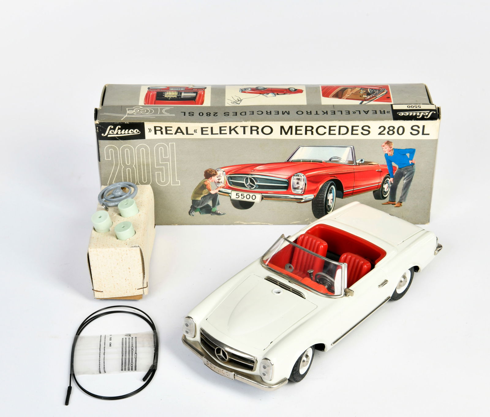 Schuco, Real Mercedes 230 SL: Schuco, Real Mercedes 230 SL, W.-Germany, 28 cm, Blech, Okt Z 2, Z 1-2