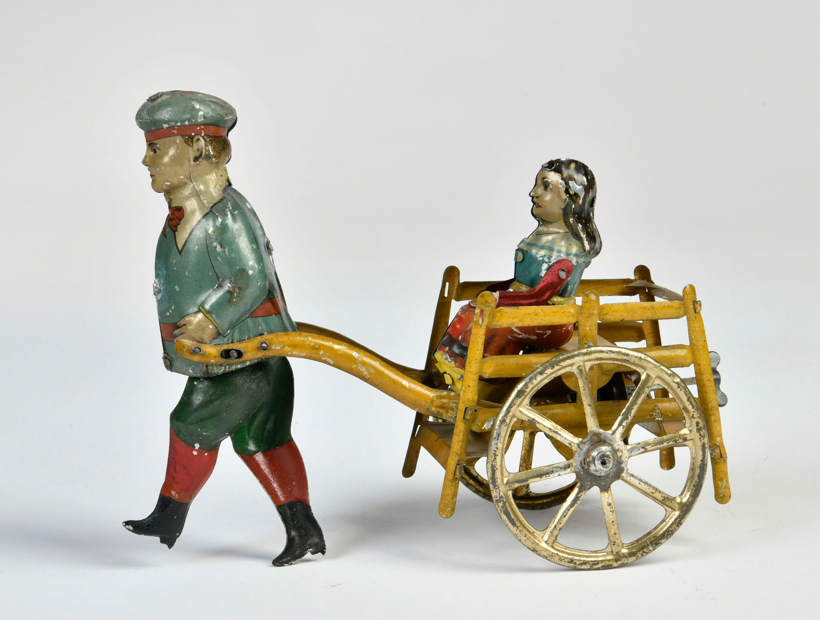 Distler, Mann mit Madchen auf Karre (1 of 2)