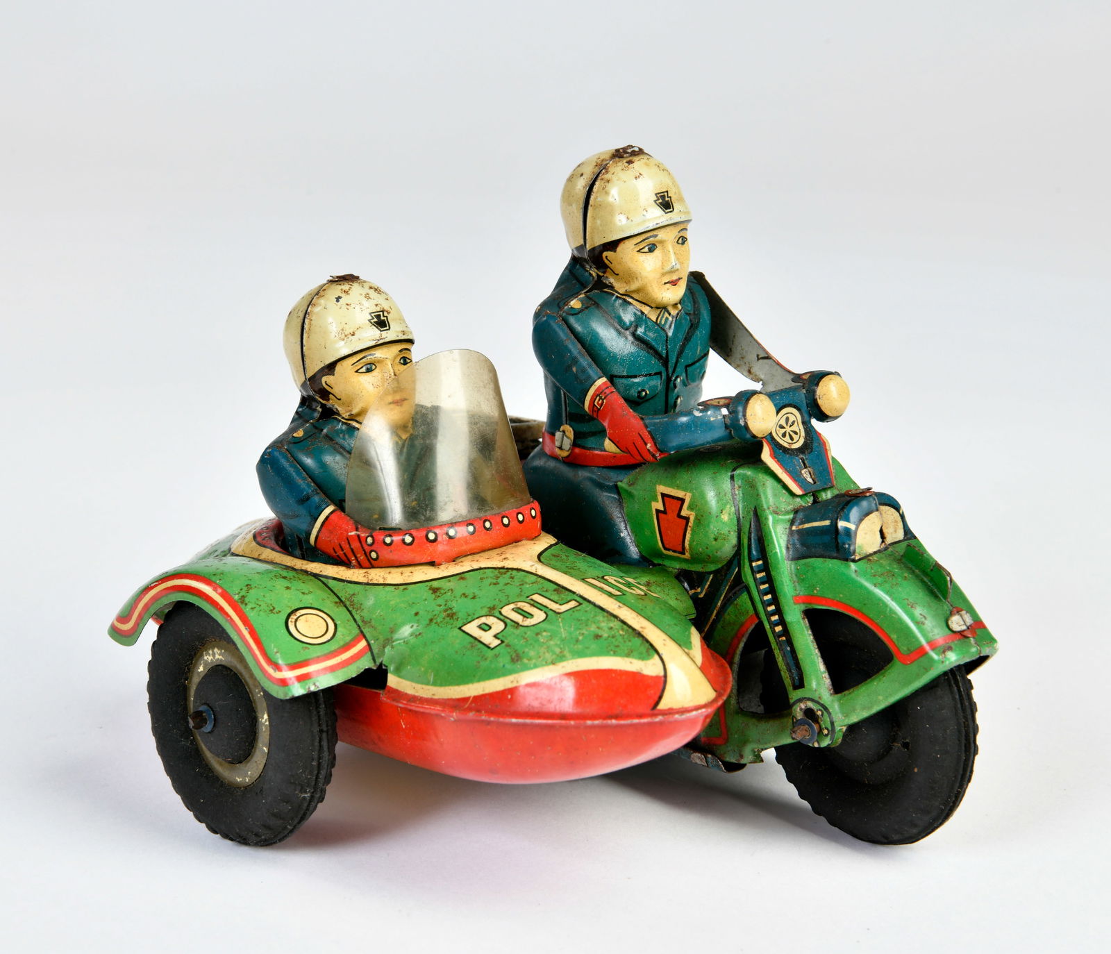 Masudaya Modern Toys, Police Motorrad mit Beiwagen (1 of 3)