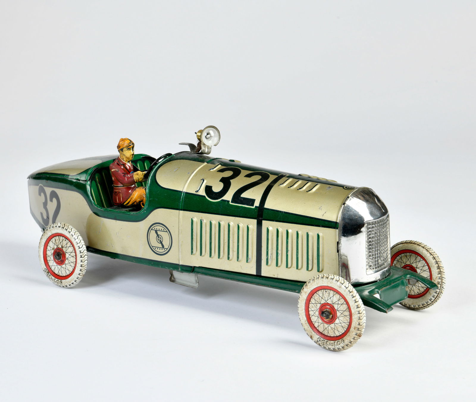 Tippco, Rennwagen: Tippco, Rennwagen, Germany VK, 40 cm, Blech, UW ok, Unterboden teilw. ausgebessert, sonst sehr guter Zustand