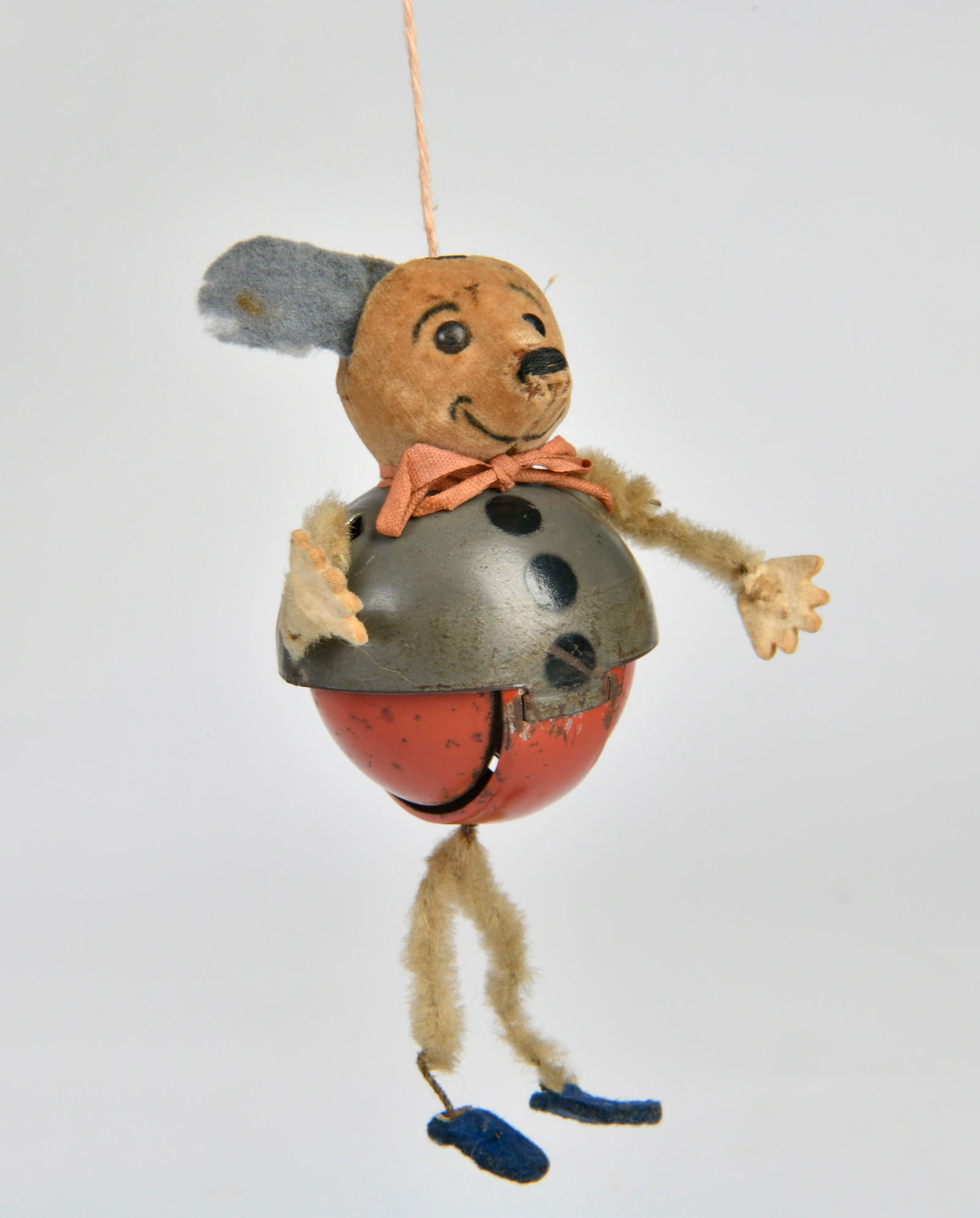 Schuco, Klettermaus "Jojo",: Schuco, Klettermaus "Jojo", Germany VK, 14,5 cm, LM, ein Ohr fehlt, Z 3