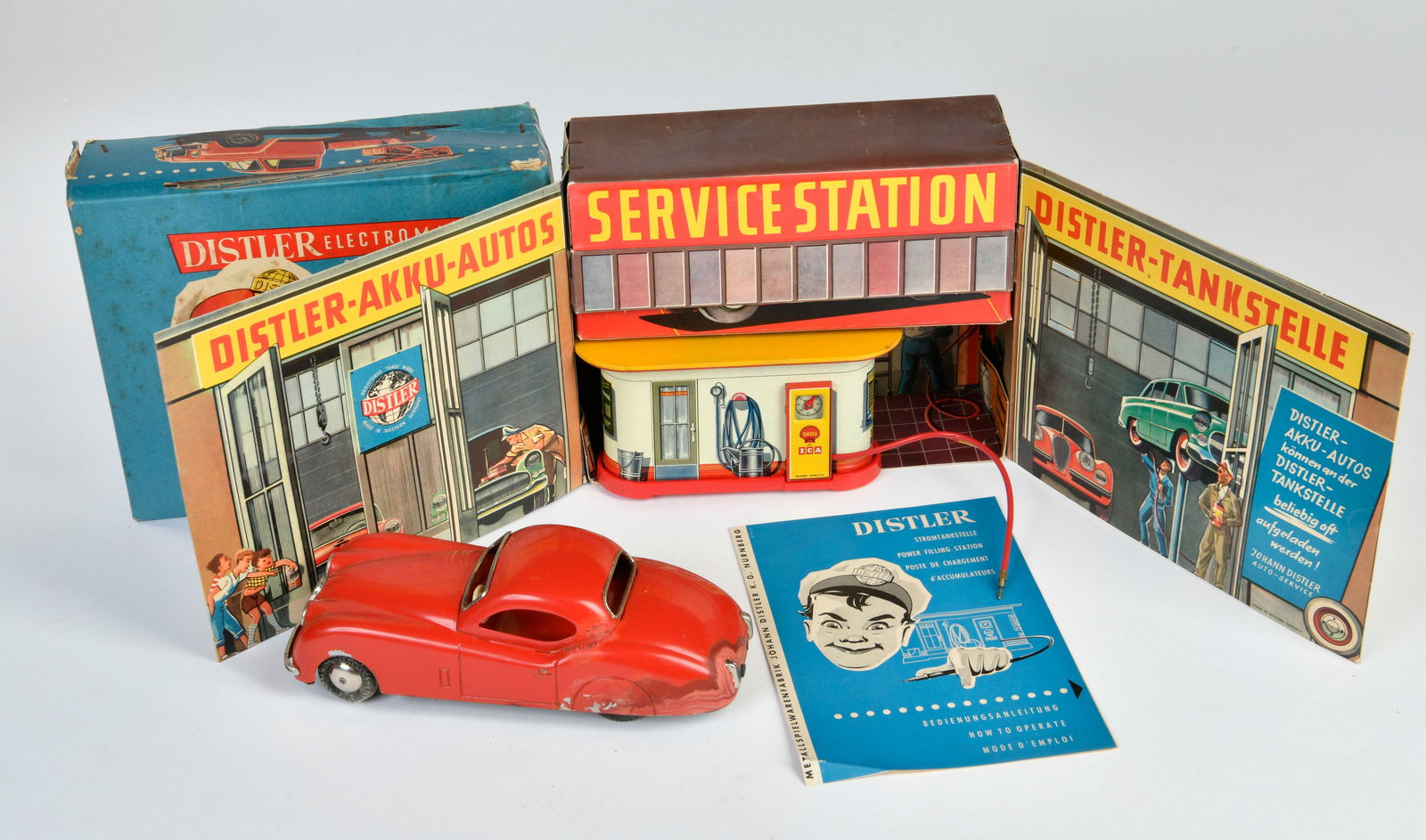 Distler, Tankstelle Electromatic mit Jaguar (1 of 1)
