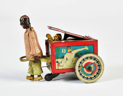 Greppert & Kelch, Kuliwagen: Greppert & Kelch, porter cart, Germany pw, 15,5 cm, tin, cw ok, paint d., C 3