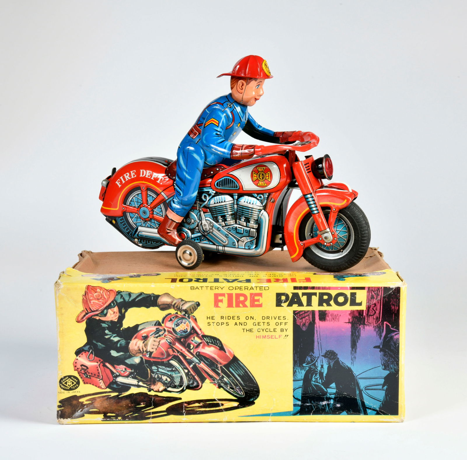 MT Modern Toys Masudaya, Fire Patrol Motorrad (1 of 3)