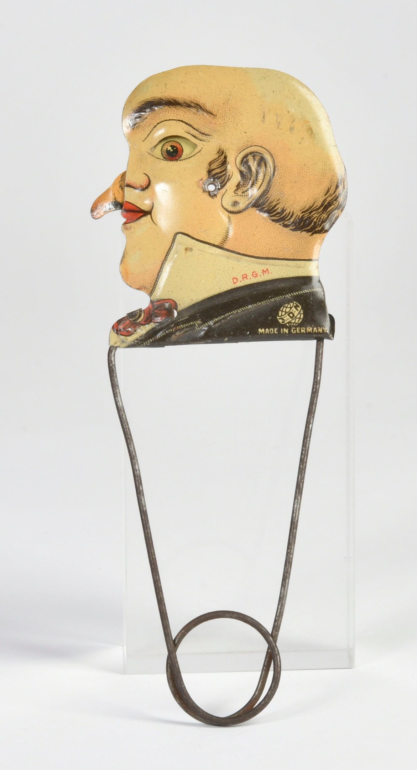 Distler, Nasengesicht Druckspiel: Distler, nose face, press game, Germany pw, 16 cm, function ok, paint d., C 2-