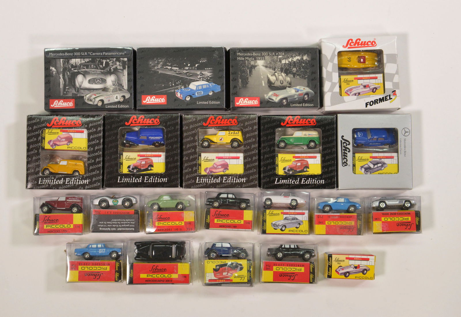 21 x Schuco Piccolo, Mercedes Oldtimer-Modelle (1 of 1)