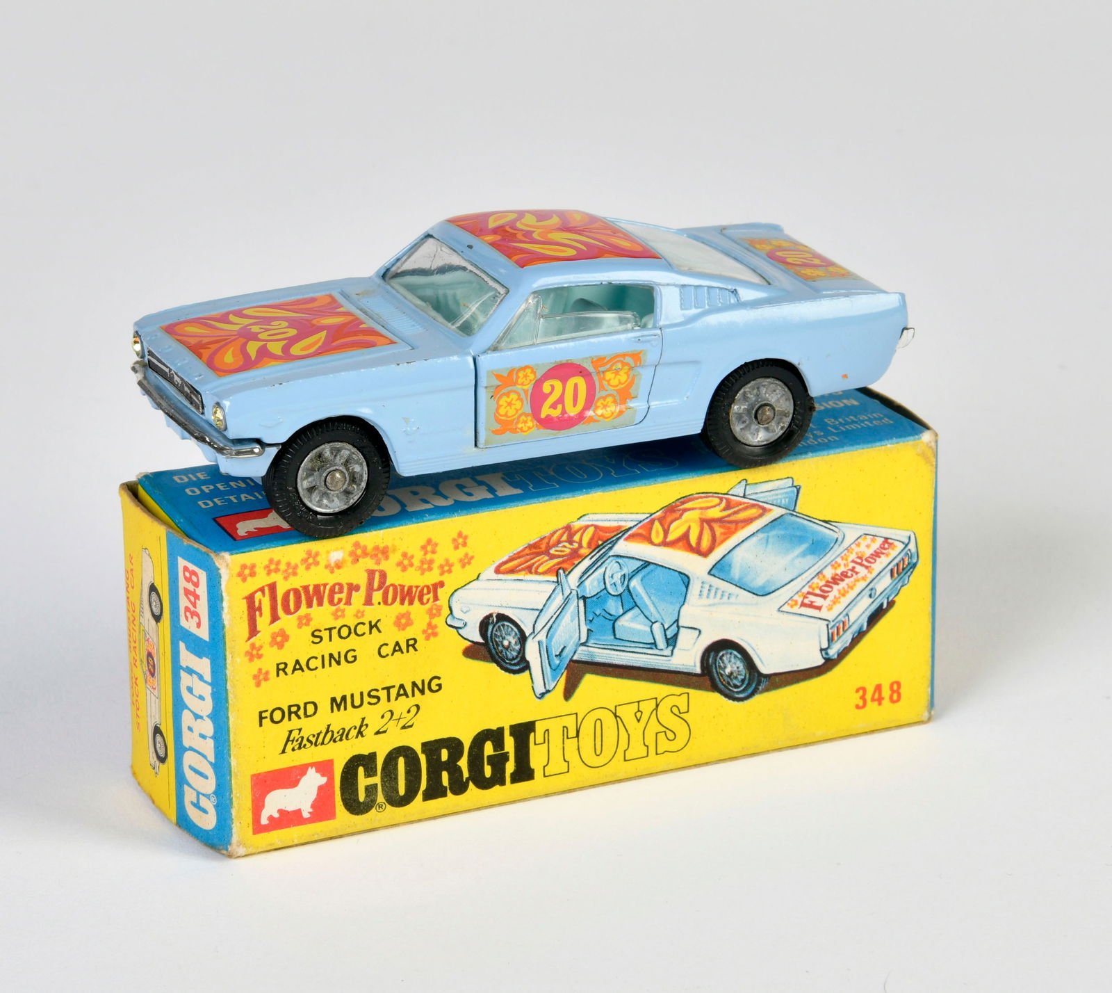 Corgi Toys, 348 Ford Mustang Flower P. (1 of 2)