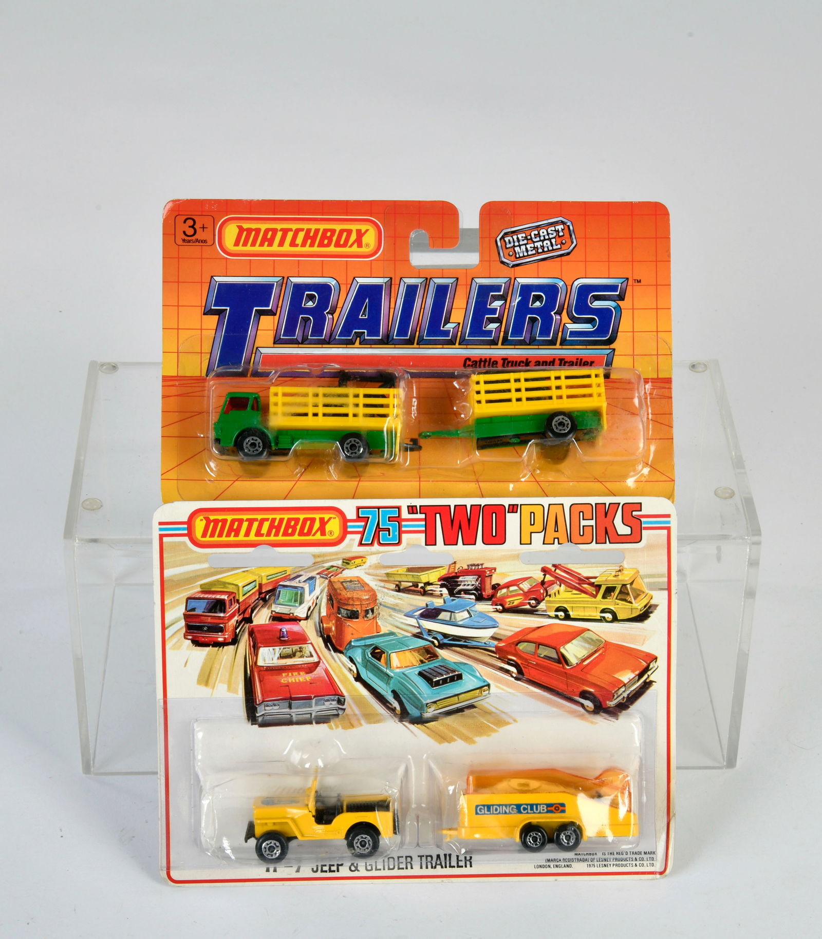 Matchbox, Blisterpackungen, BLAU, Two Packs, Set Baccardi Special Sport Boat and Jeep, TP-7 Jeep & (1 of 1)