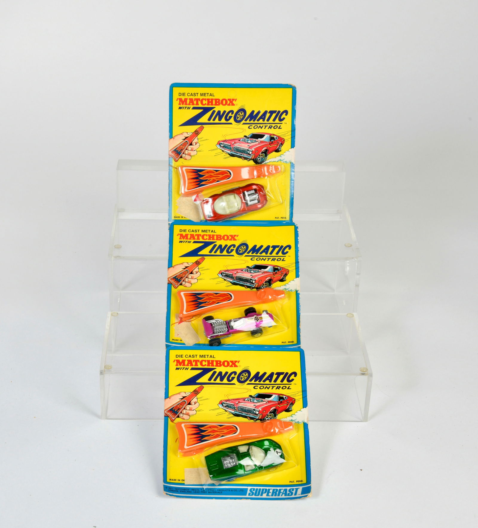 Matchbox, Zingomatic Control 1971, Ford Group 65, Formula 1 Car, Draguar, Road Dragster, Citroen SM, (1 of 1)