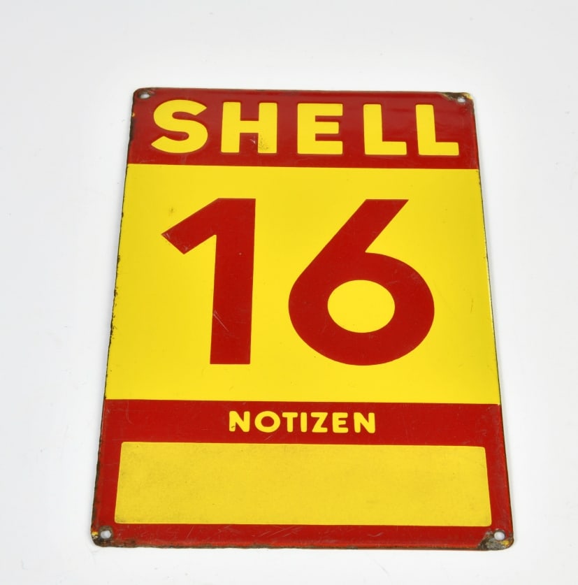 Shell Garagen Nr. 16, Emailschild (1 of 1)