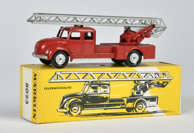 Marklin, Feuerwehr 8023: Marklin, Feuerwehr 8023, W.-Germany, 1:43, Druckguss, Okt Z 1-, Z 1-