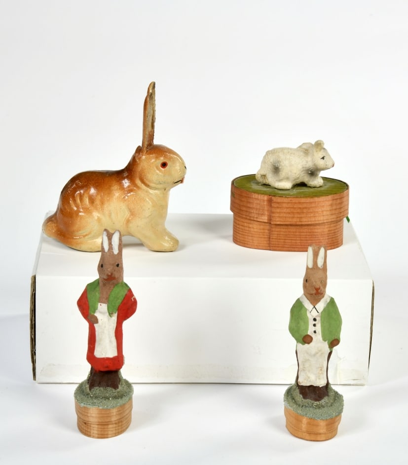 Konvolut Hasen, Fullbehalter, Dosen, Spahnschachtel (1 of 1)