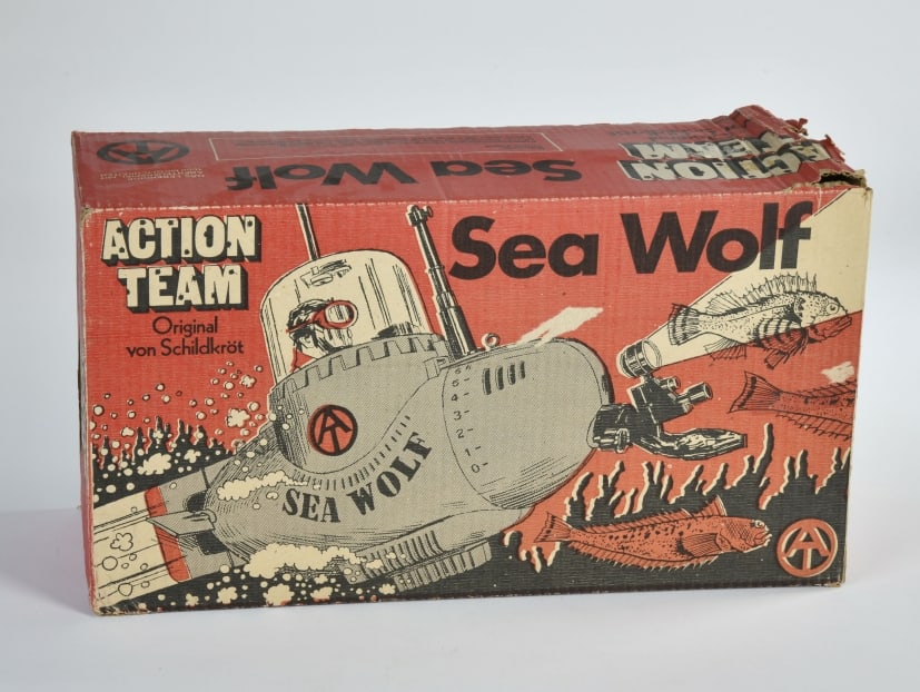 Action Team, Sea Wolf: Action Team, Sea Wolf, Schildkrot, Hasbro, 1970, Okt. Z 2-, Z 2