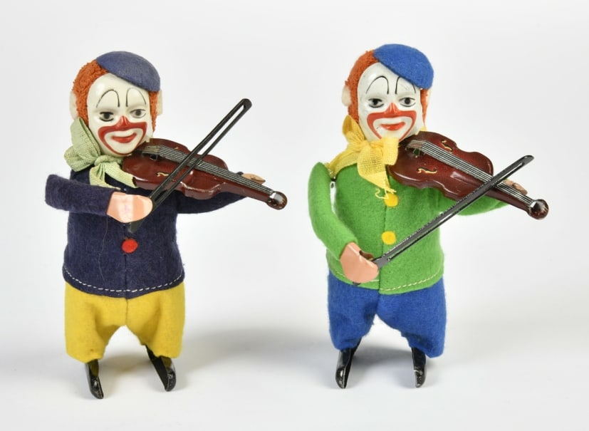 Schuco, 2x Solisto Clown mit Geige (1 of 2)