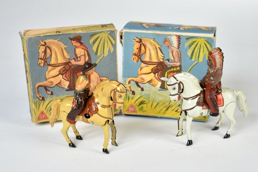 Kohler, Indianer + Cowboy auf Pferd (1 of 2)