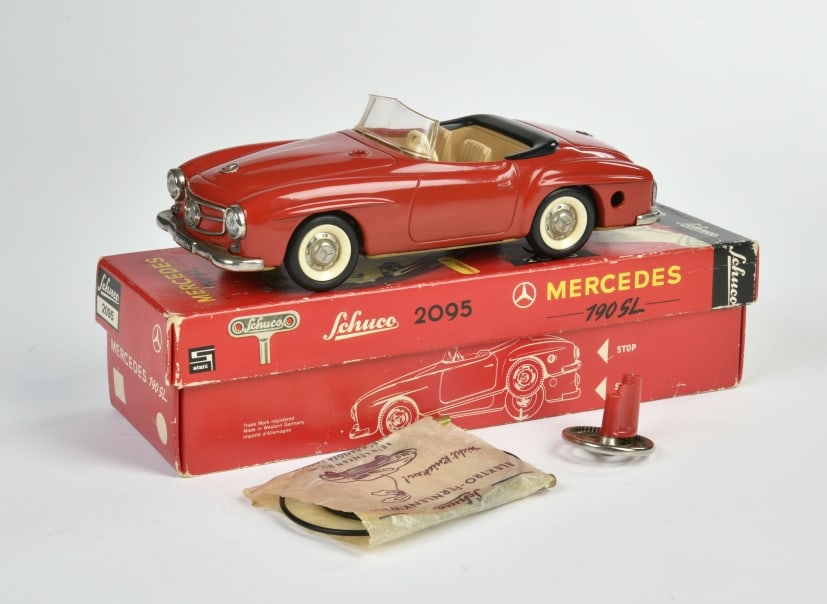 Schuco Mercedes Model 1902 Tin Car Simplex Wind-Up Toy
