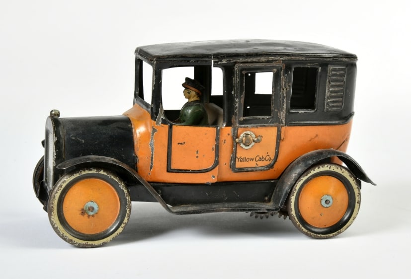 Gunthermann, Yellow Taxi: Gunthermann, Yellow Taxi, Germany VK, 22 cm, Blech, UW ok, LM, eine Tur ersetzt, Z 3