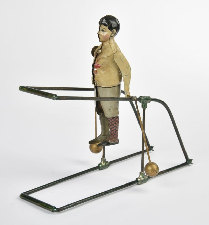 Gunthermann, Turner: Gunthermann, Turner, Germany VK, Figur 16 cm, Blech, Z 1-