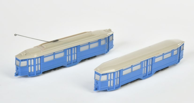 Wiking, Tram 2-teilig: Wiking, Tram 2-teilig, W.-Germany, je 15 cm, Z 1-2