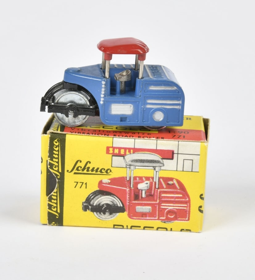 Schuco, Piccolo 771 Dingler Vibrationswalze: Schuco, Piccolo 771 Dingler Vibrationswalze, W.-Germany, 1:90, Druckguss, Okt Z 1, Z 1